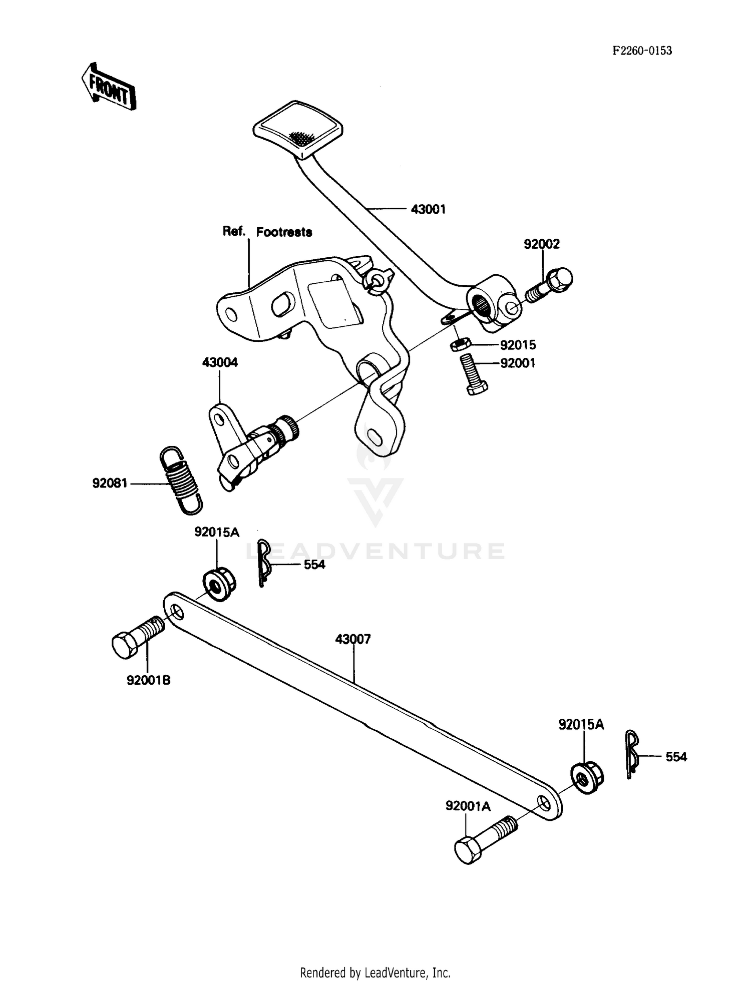 BRAKE PEDAL/TORQUE LINK