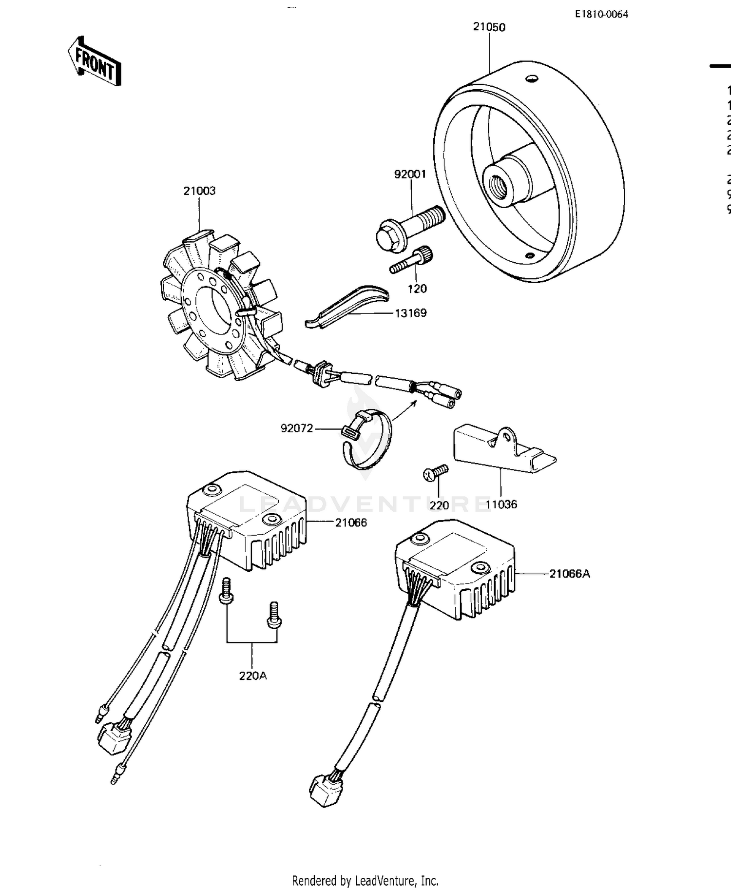 GENERATOR/REGULATOR ('81-'83 D2/D3/D4/D5