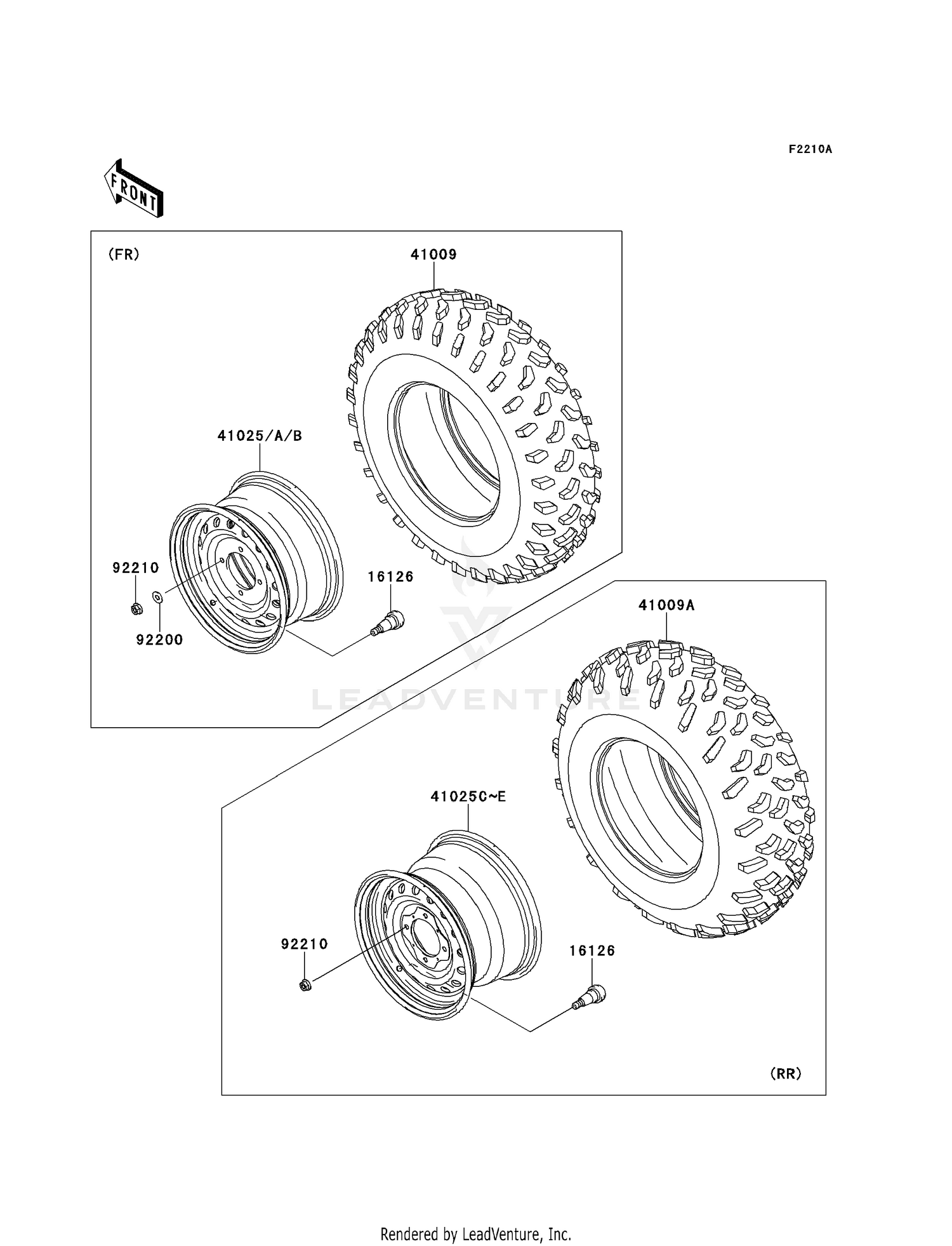 WHEELS/TIRES (D9F-DBF)