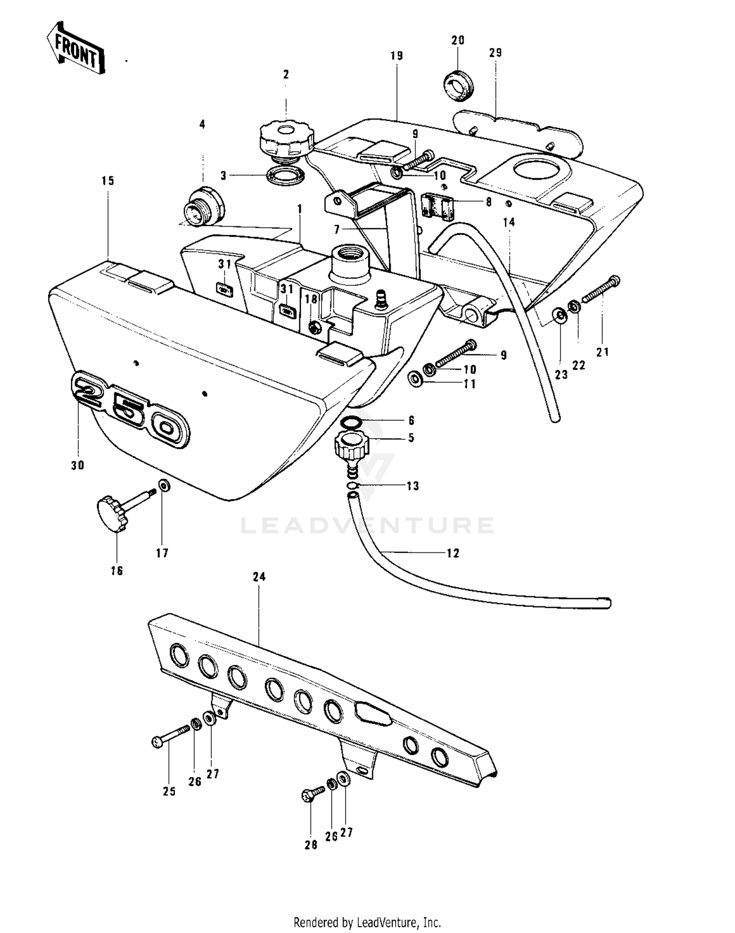 SIDE COVERS/OIL TANK/CHAIN COVER (S1-A)