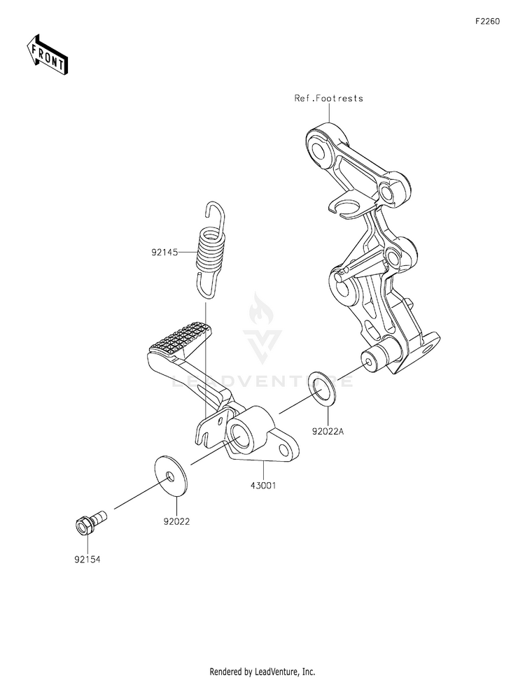 Brake Pedal/Torque Link Schematic