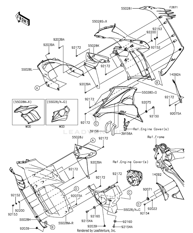 Cowling(Center) Schematic
