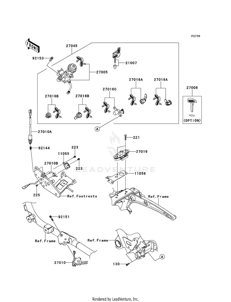 Ignition Switch/Locks/Reflectors Schematic