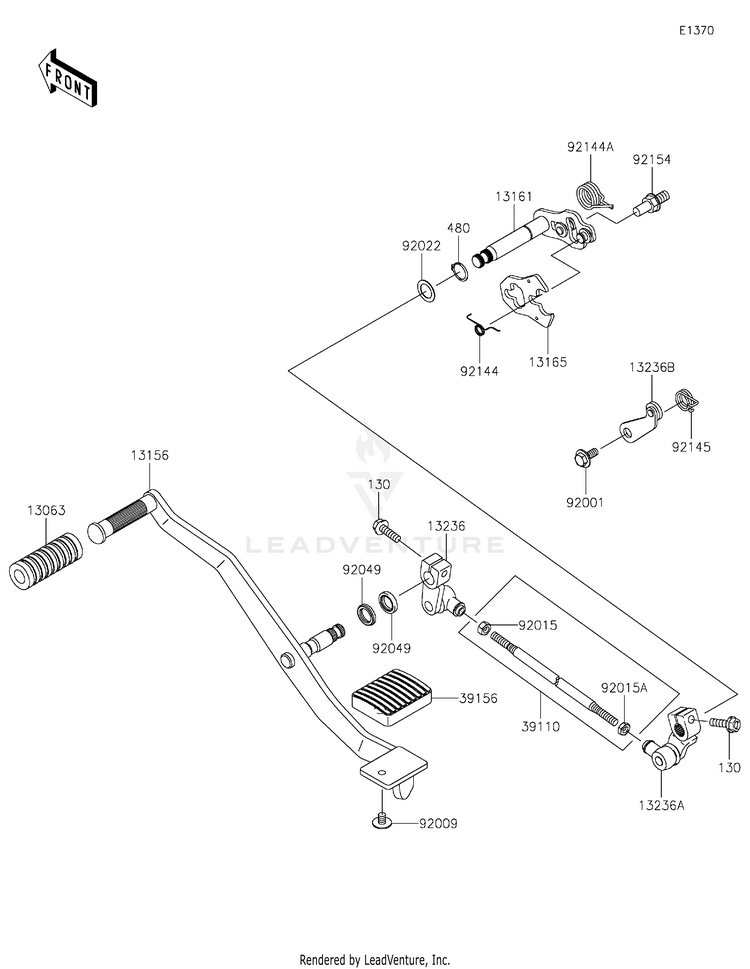 Gear Change Mechanism Schematic