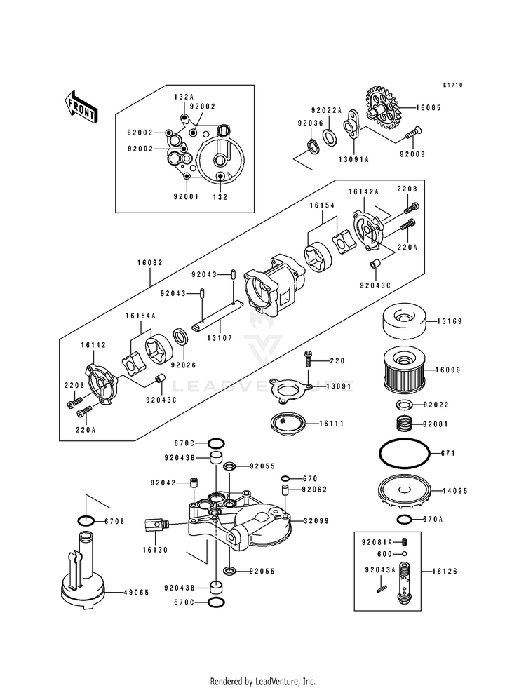 Oil Pump/Oil Filter Schematic