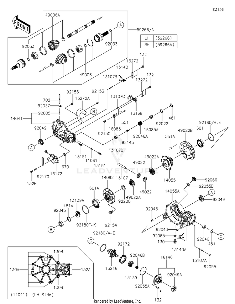 Drive Shaft-Front Schematic