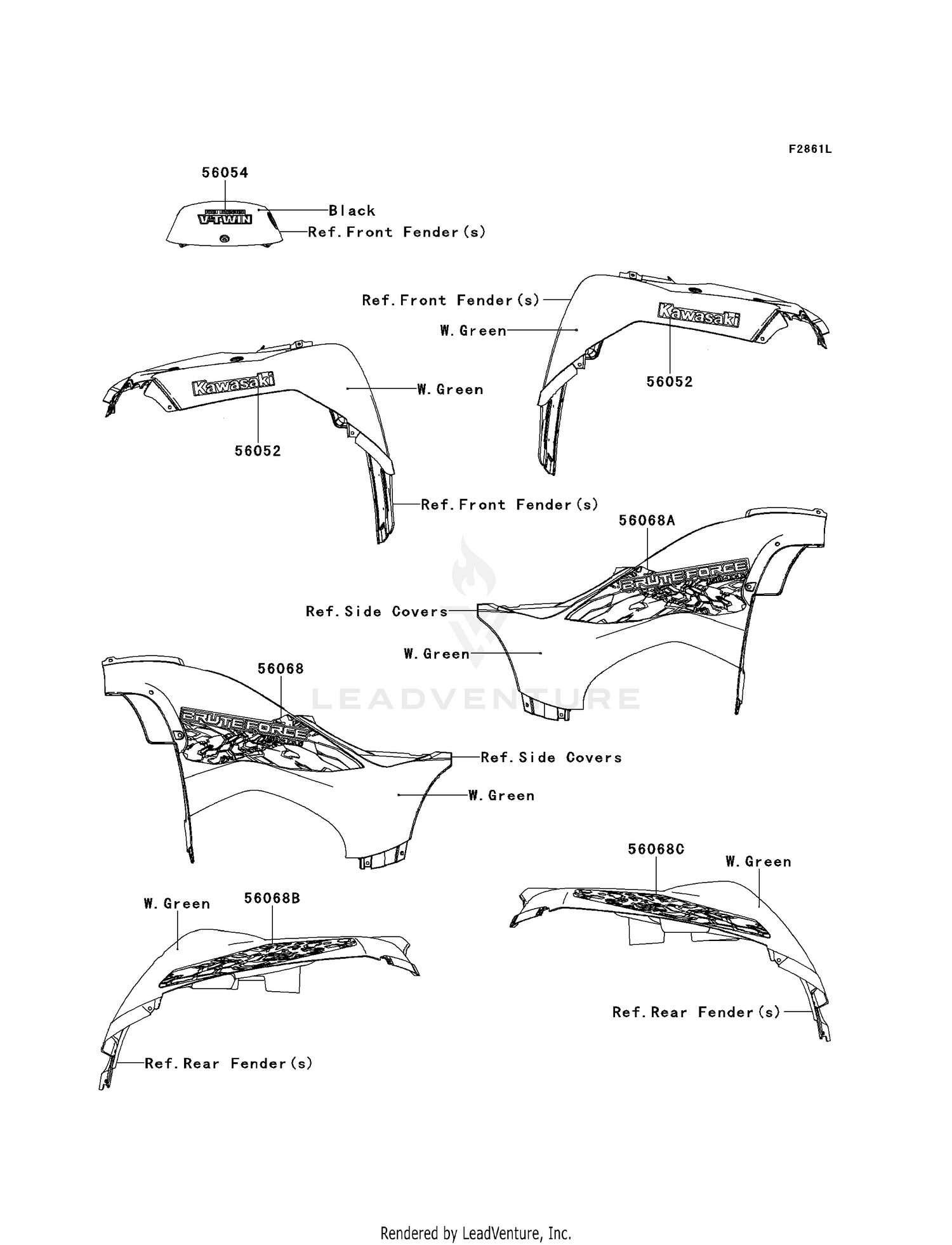 DECALS (W.GREEN)(DAF)