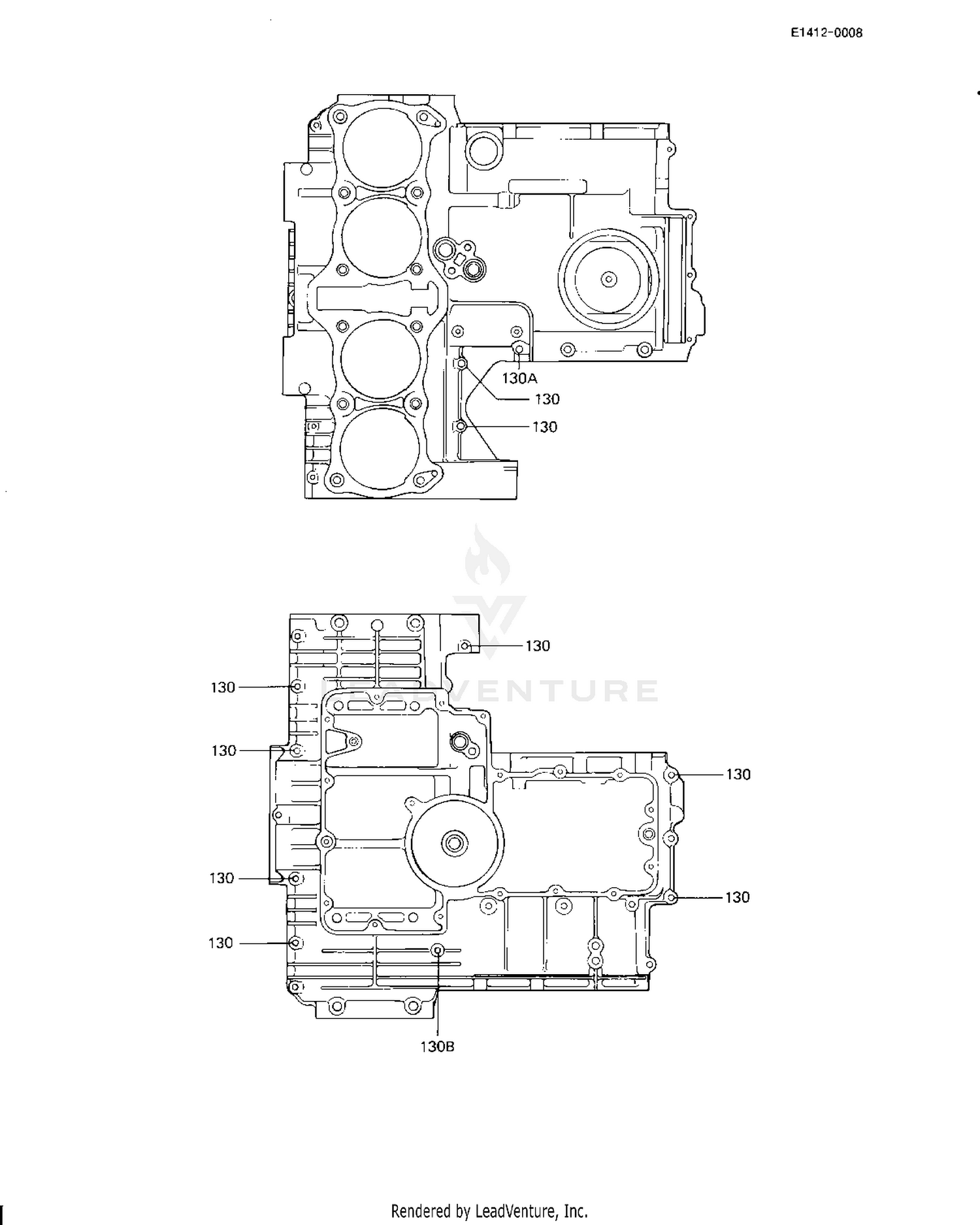 CRANKCASE BOLT & STUD PATTERN