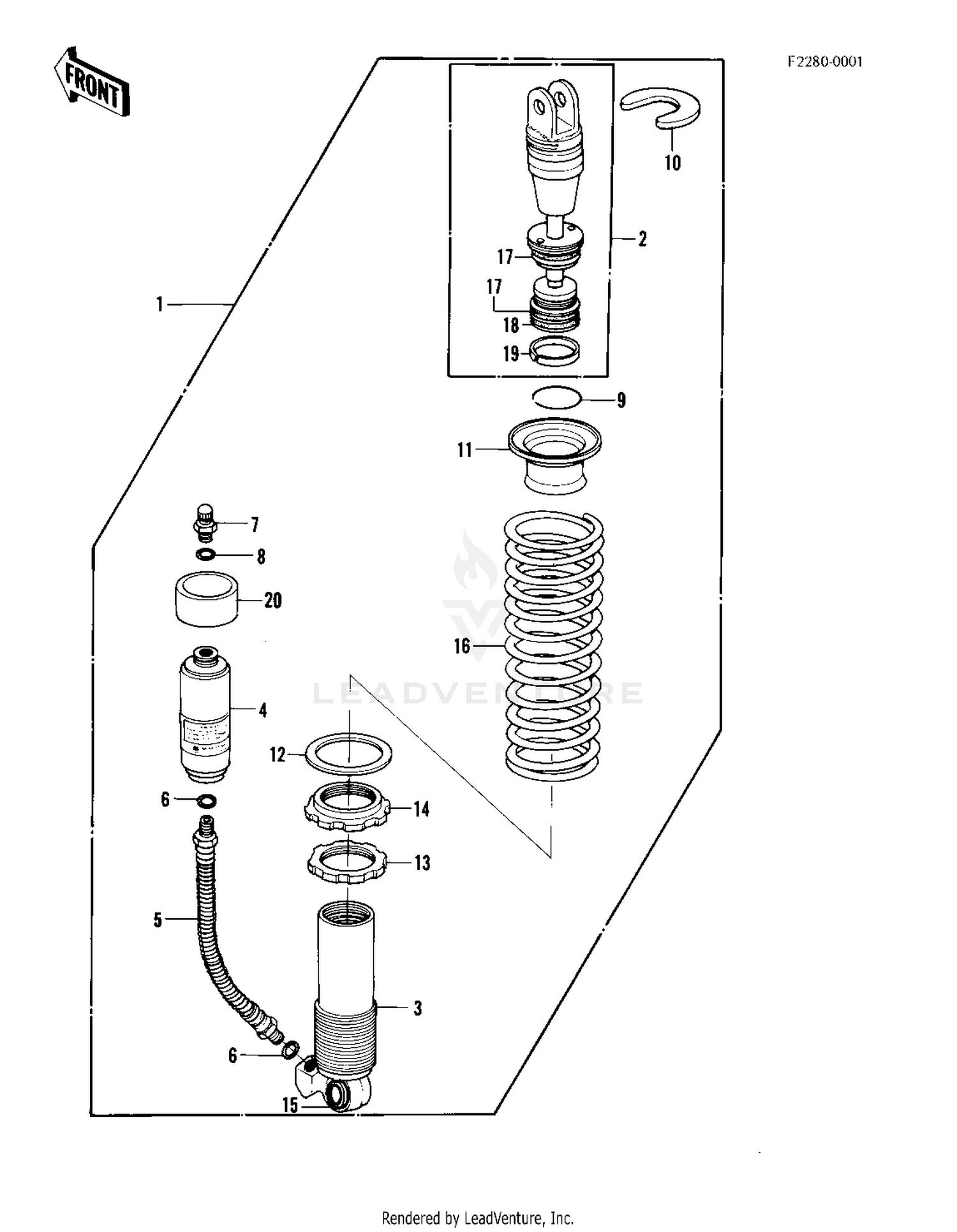 SHOCK ABSORBER (KX420-A2)