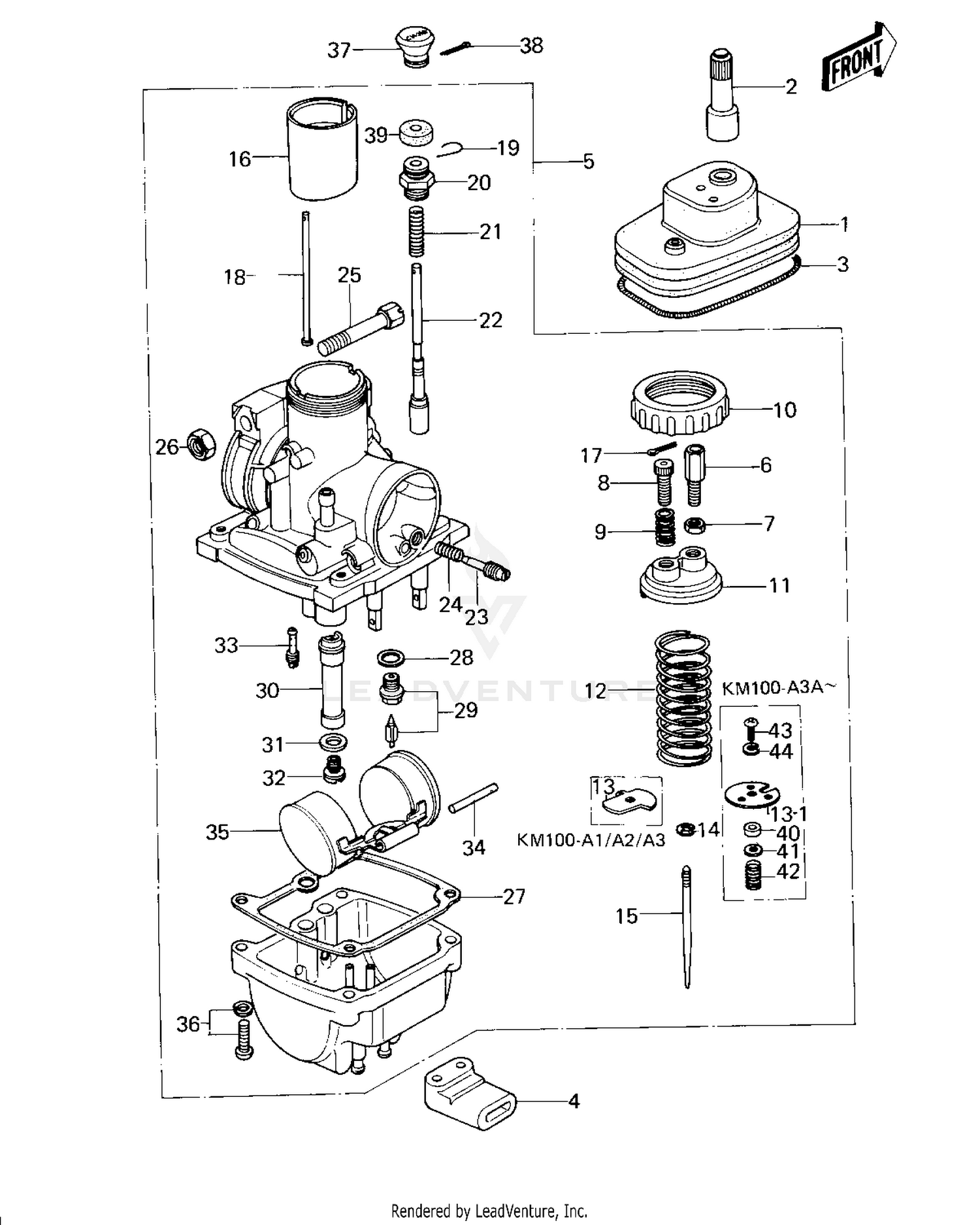 CARBURETOR (KM100-A1-A4)