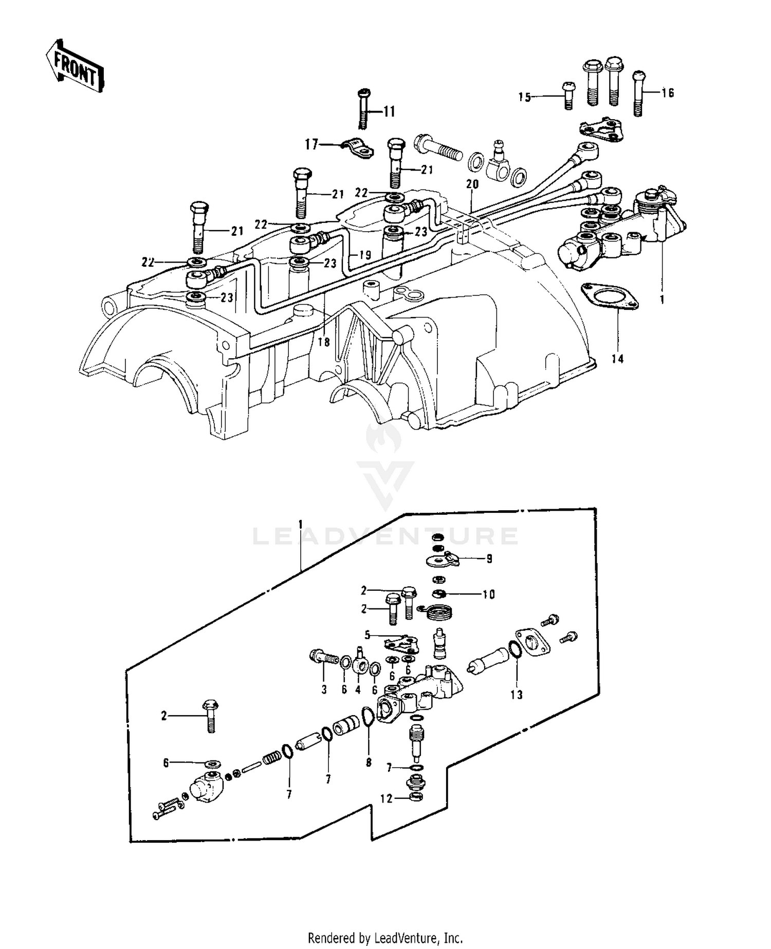 OIL PUMP ('73-'75 D/E/F & '76 A8)