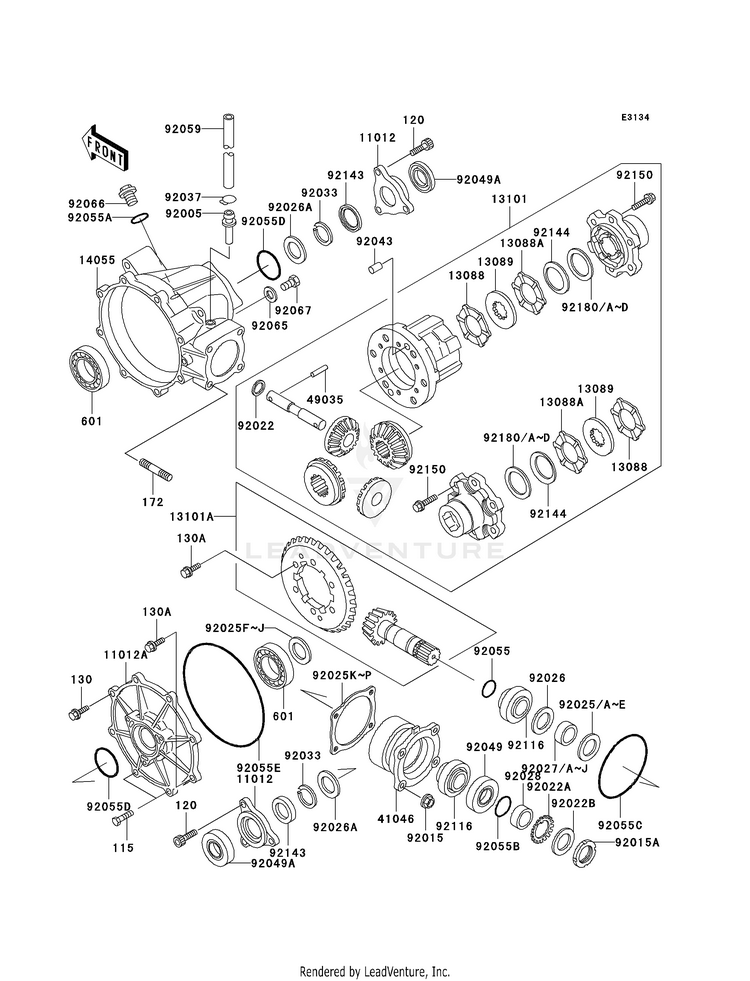 Drive Shaft (Differential) Schematic