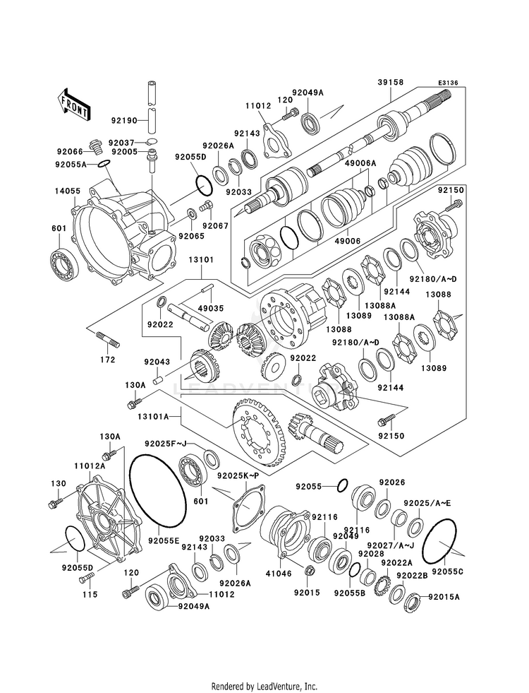 Drive Shaft-Front Schematic