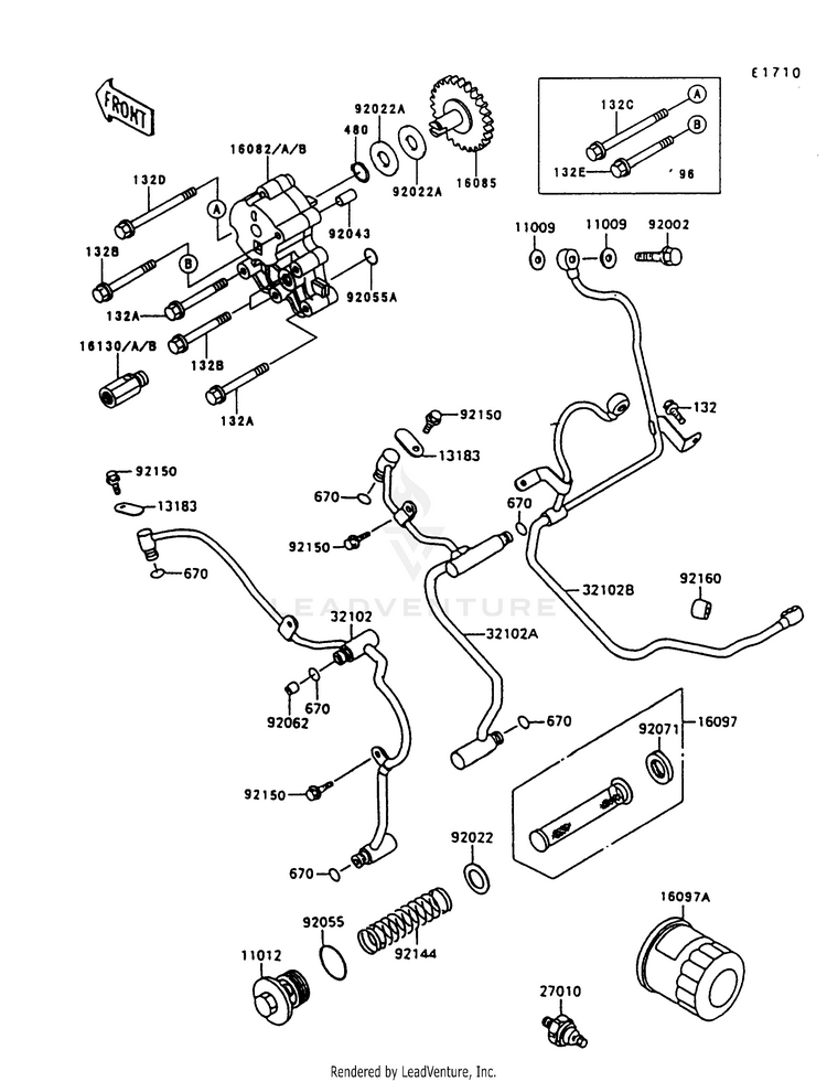 Oil Pump/Oil Filter Schematic