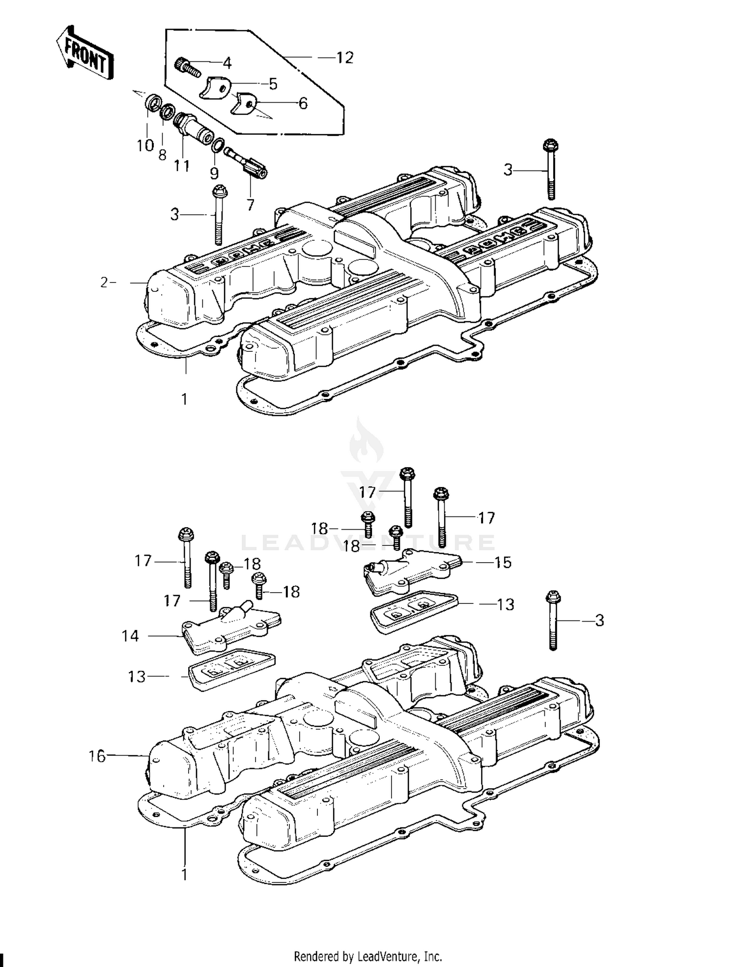 CYLINDER HEAD COVER ('80 H1)