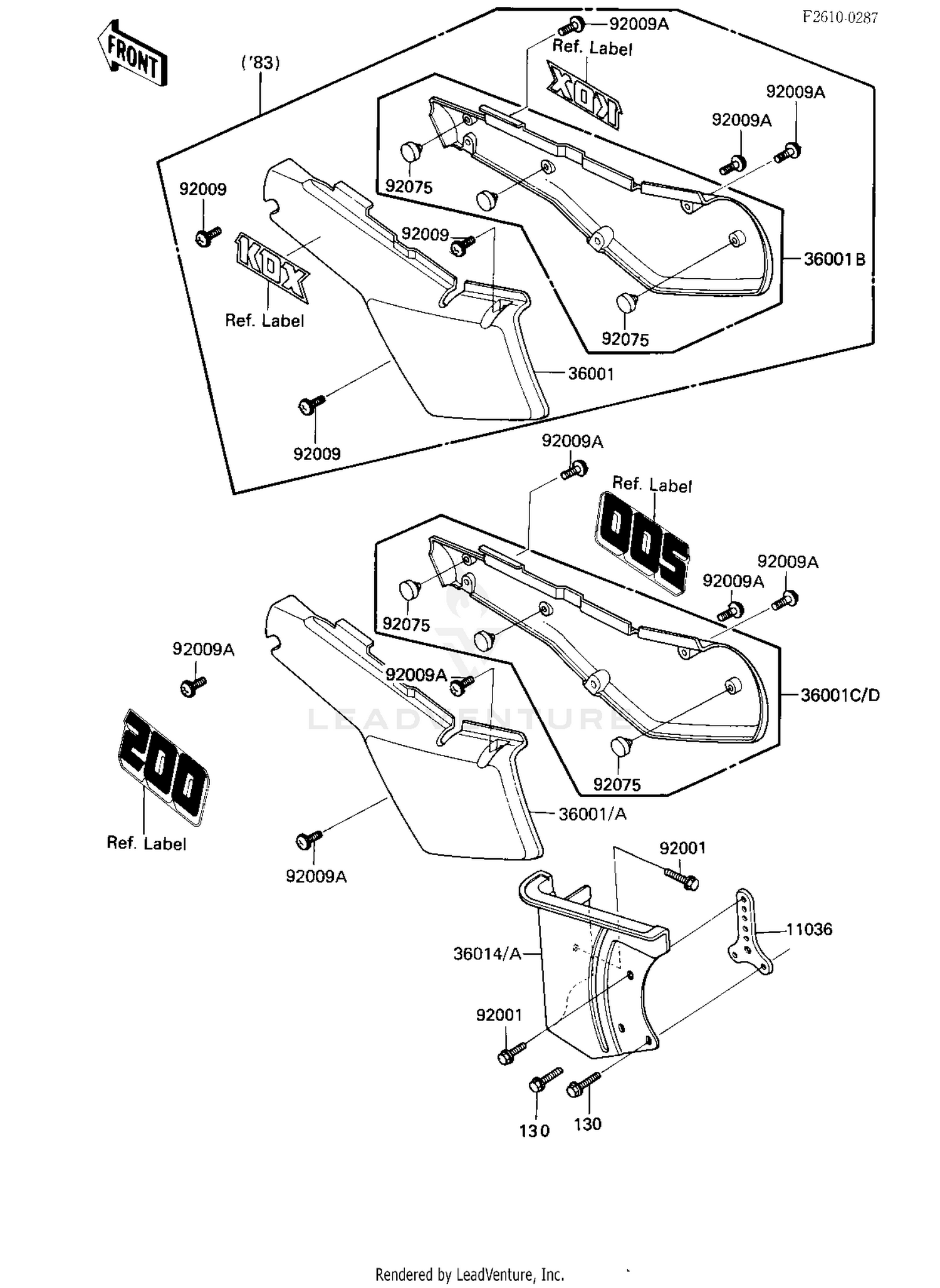 SIDE COVERS/CHAIN COVER