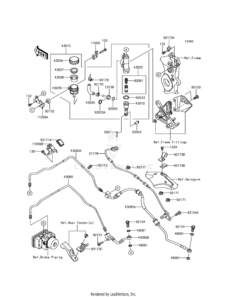 Rear Master Cylinder Schematic