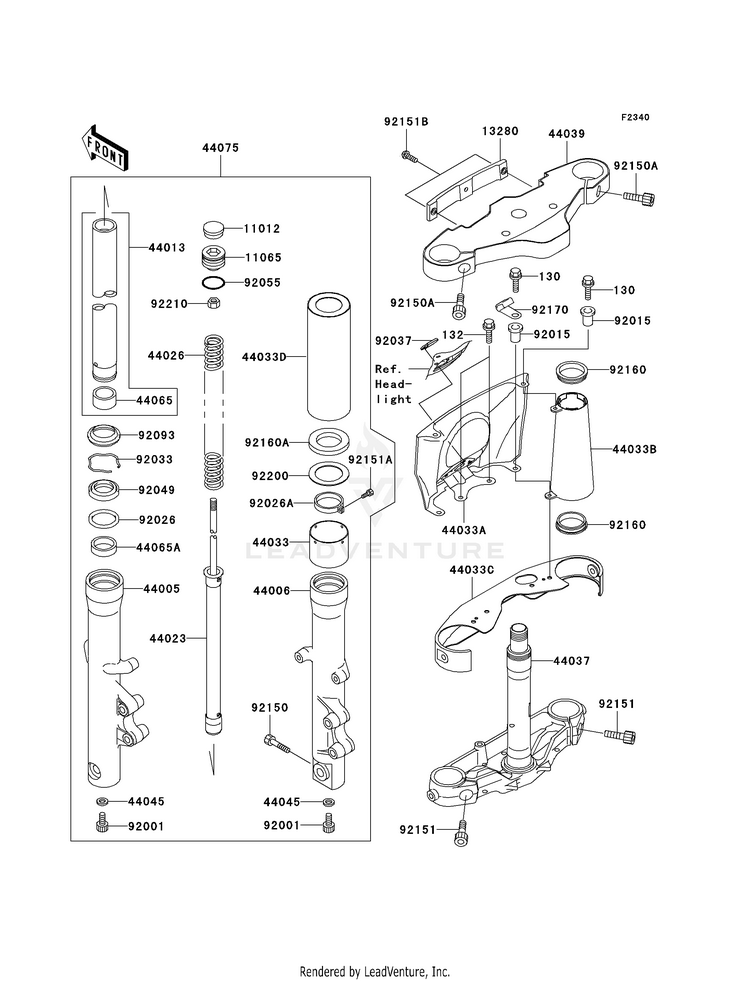 Front Fork Schematic