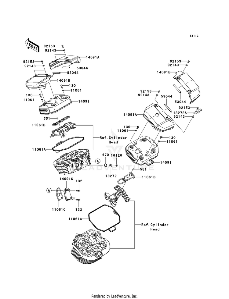 Cylinder Head Cover Schematic
