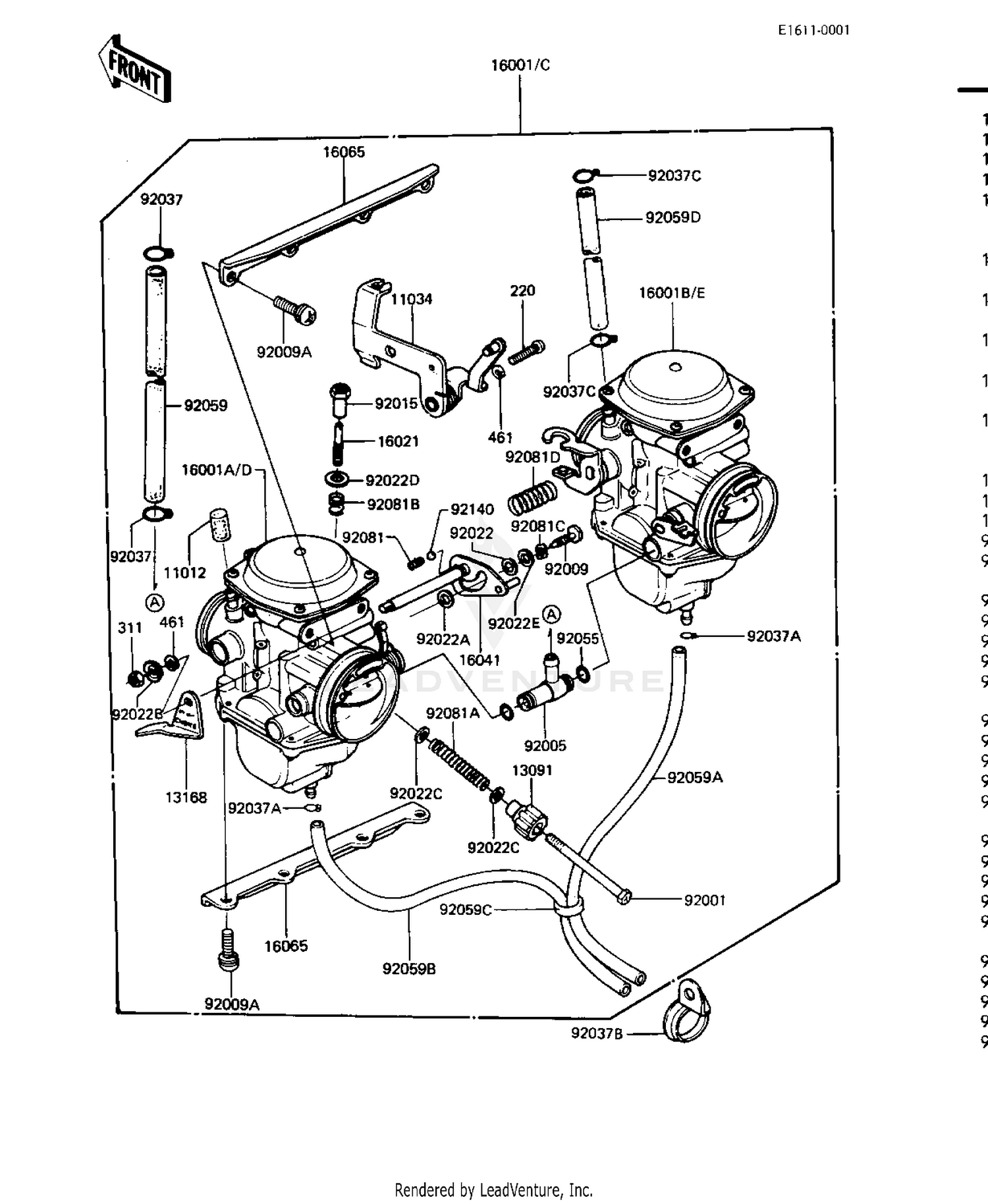 CARBURETOR ASSY ('81-'83 D2/D3/D4/D5)