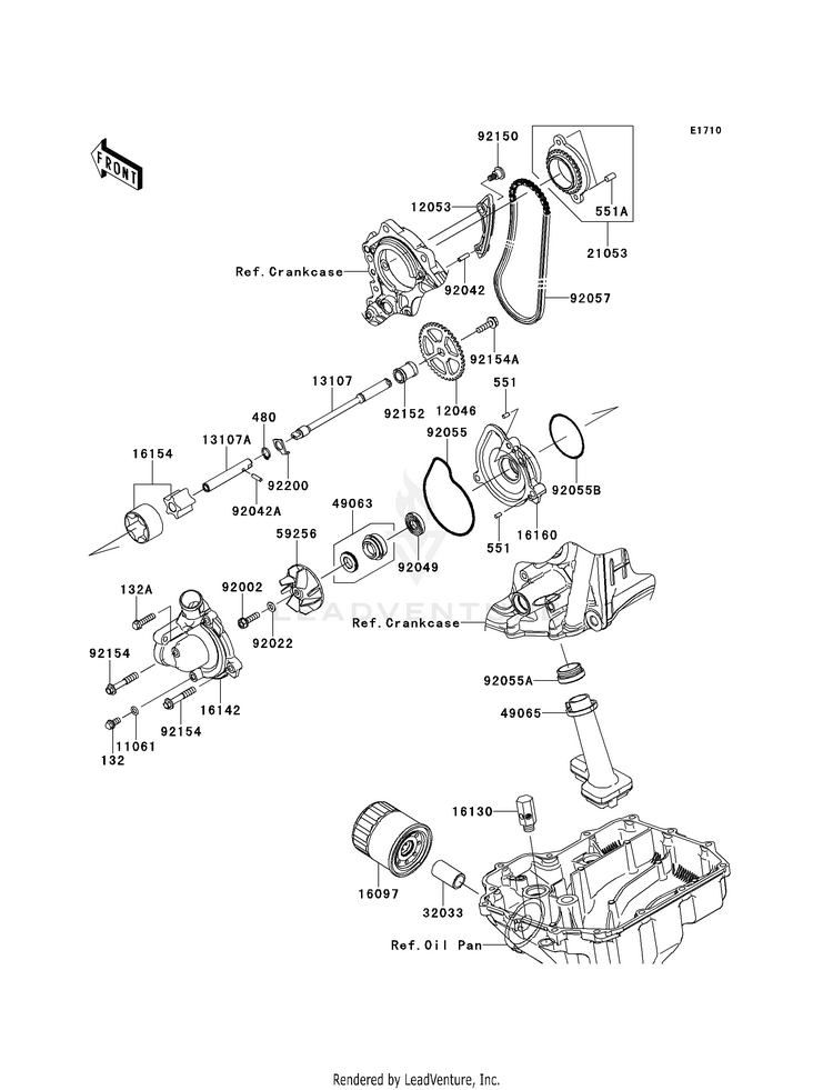 Oil Pump/Oil Filter Schematic
