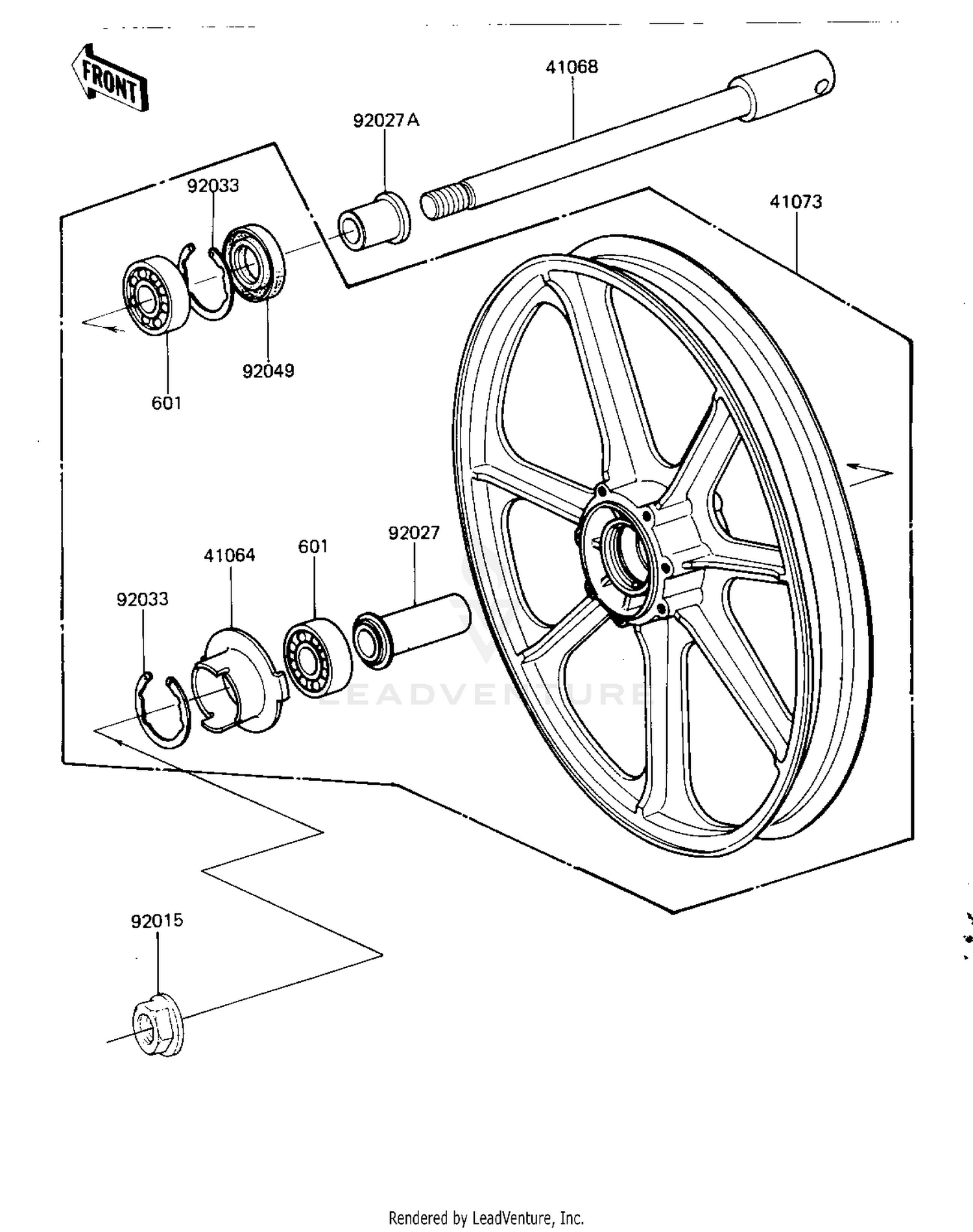 FRONT WHEEL/HUB