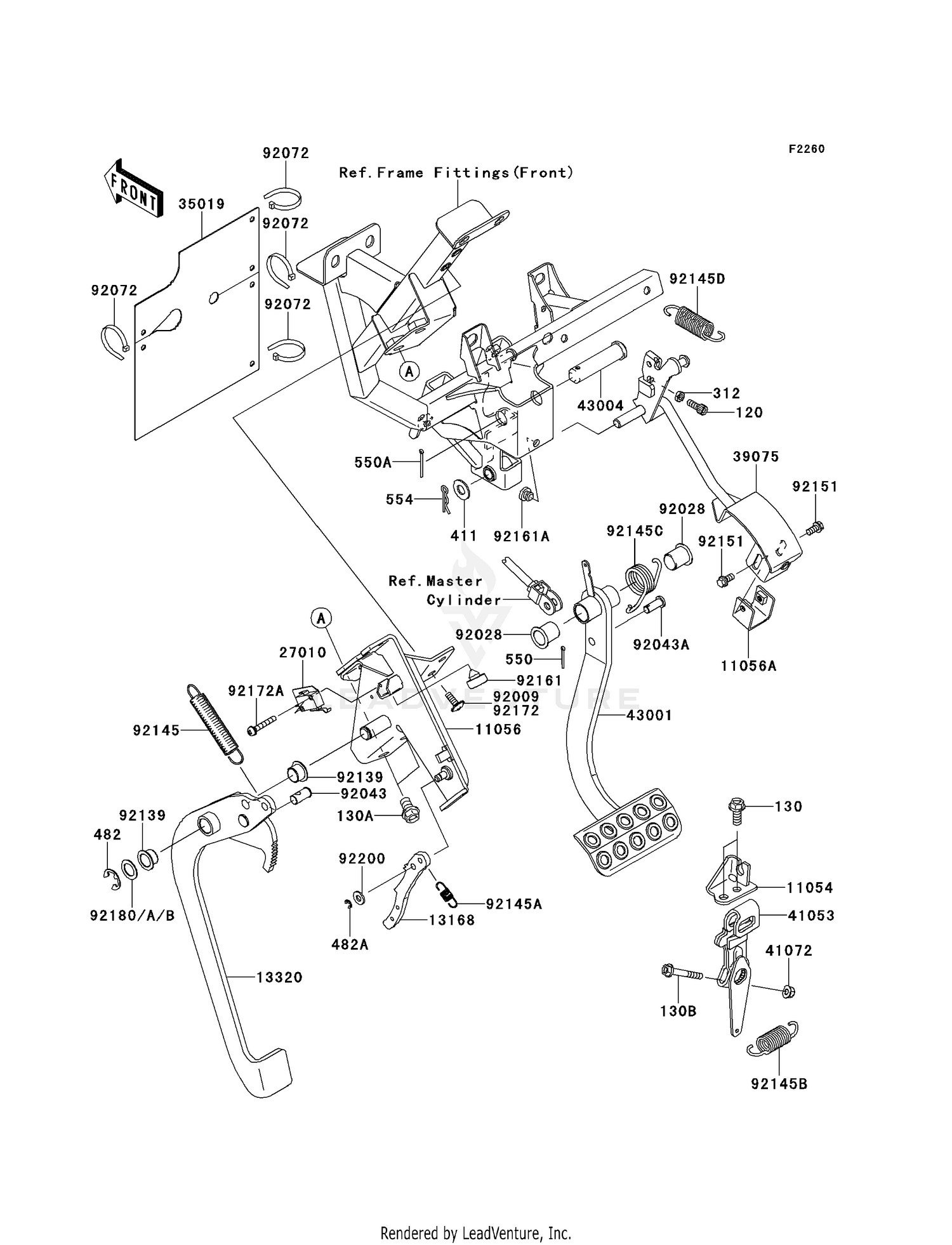 BRAKE PEDAL/THROTTLE LEVER