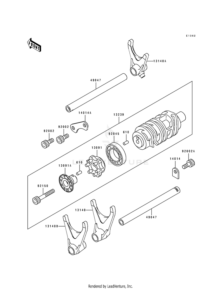 Change Drum/Shift Fork Schematic