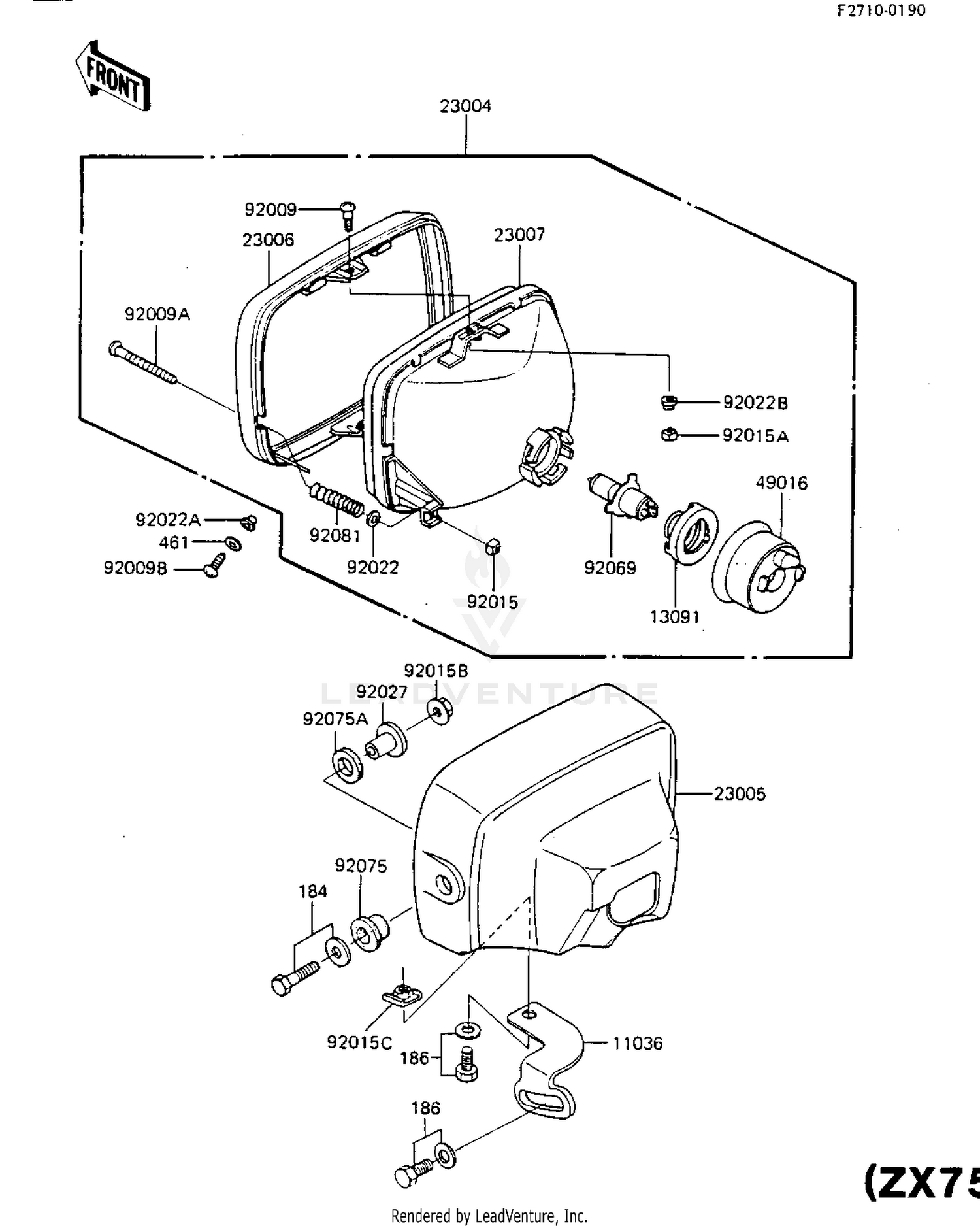 HEADLIGHT (ZX750-A1)