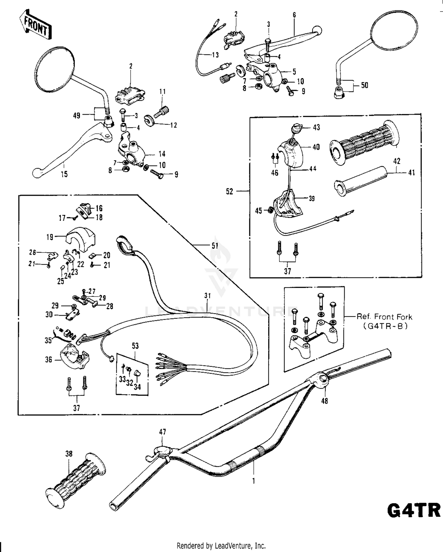 HANDLEBAR G4TR-B ('70-'73)