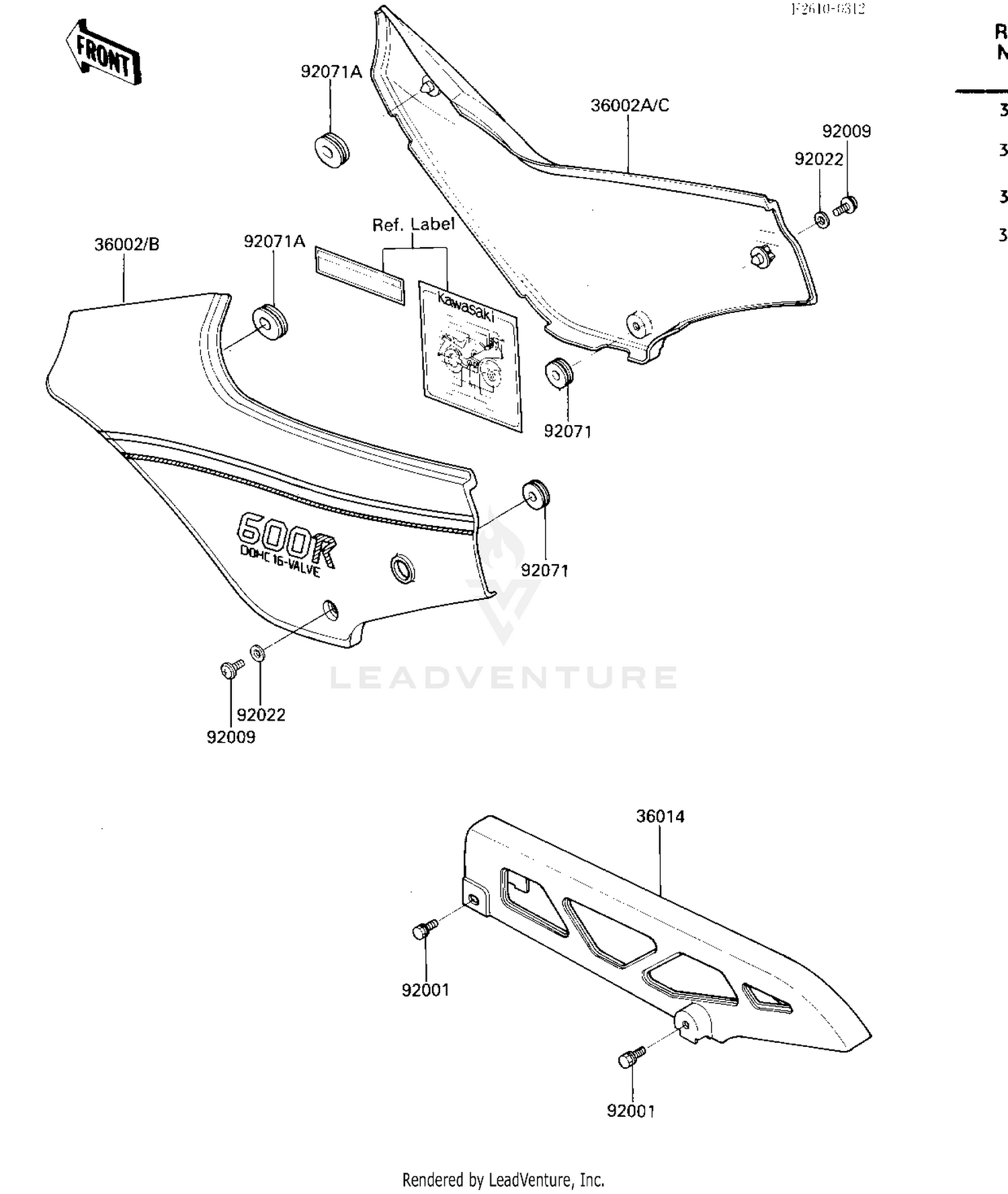 SIDE COVERS/CHAIN COVER