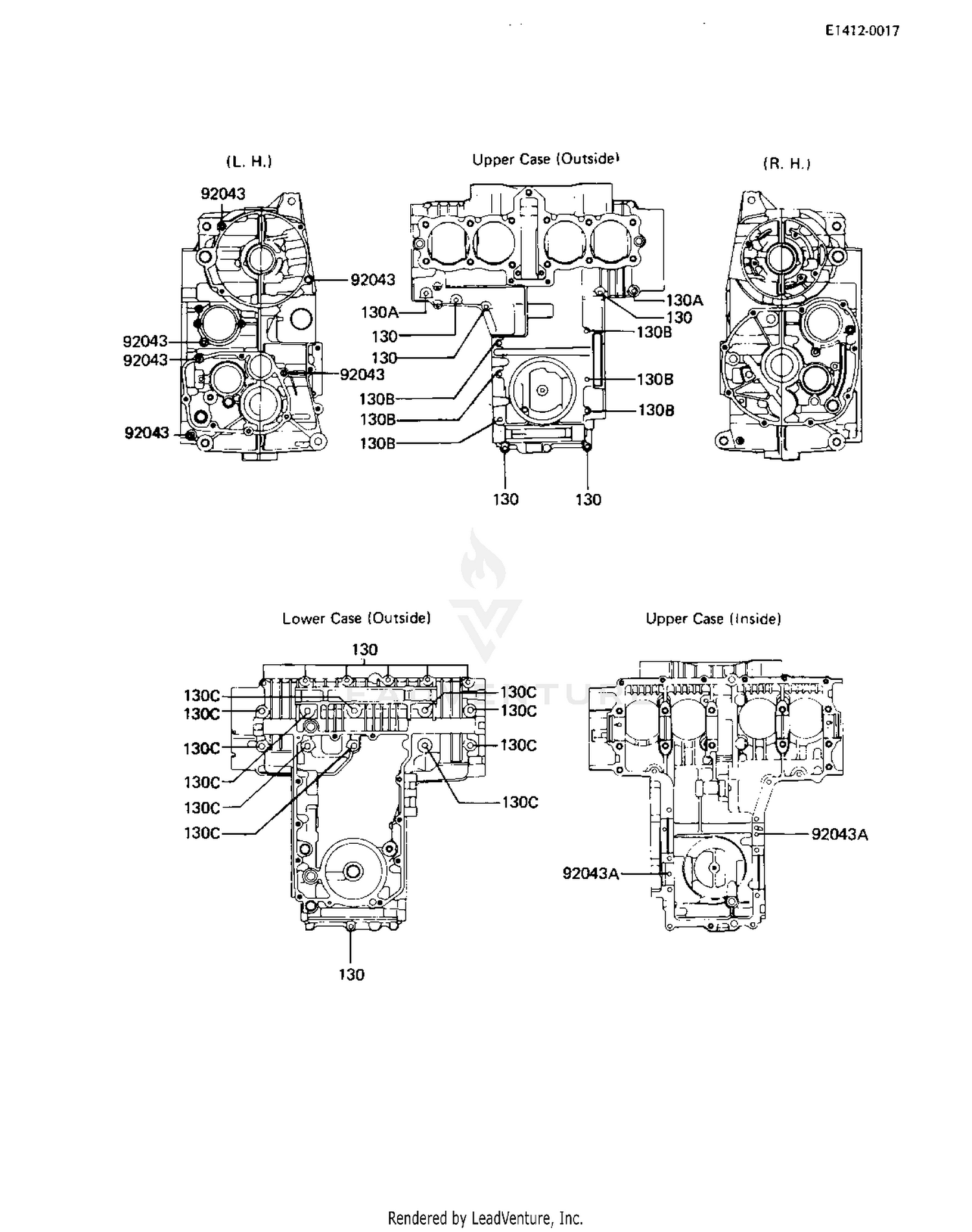 CRANKCASE BOLT & STUD PATTERN