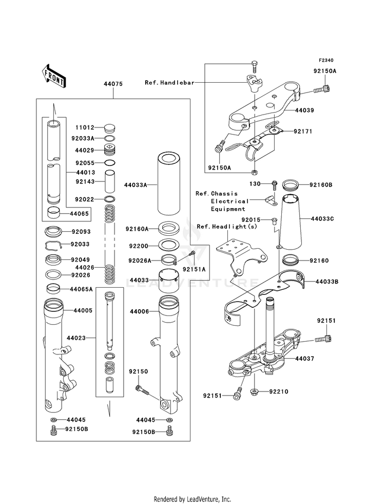 Front Fork Schematic