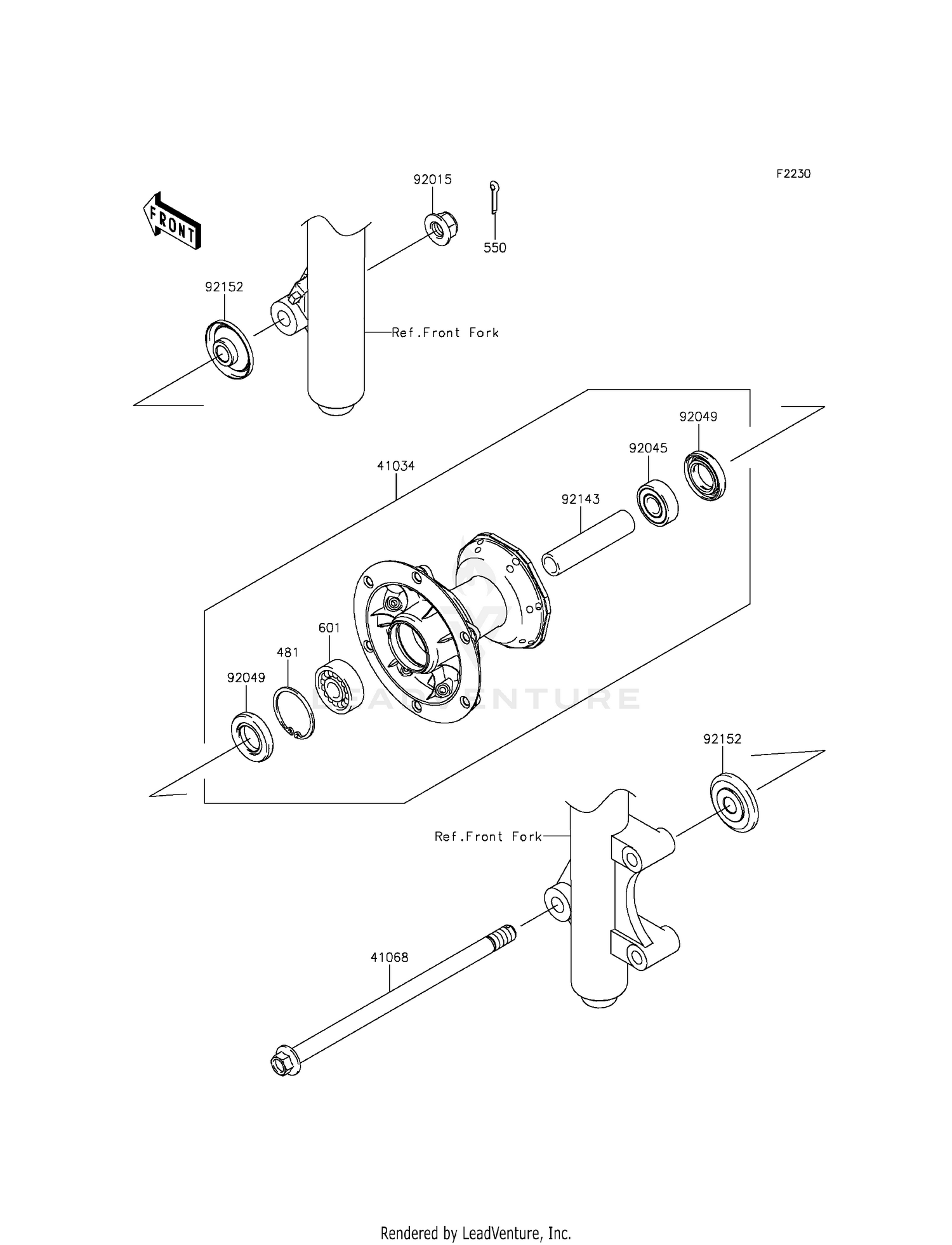 FRONT HUB