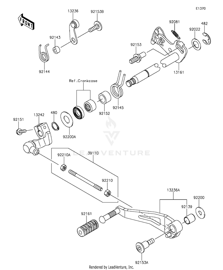Gear Change Mechanism Schematic