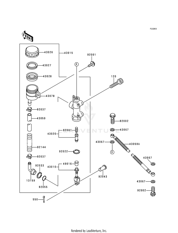 Rear Master Cylinder Schematic