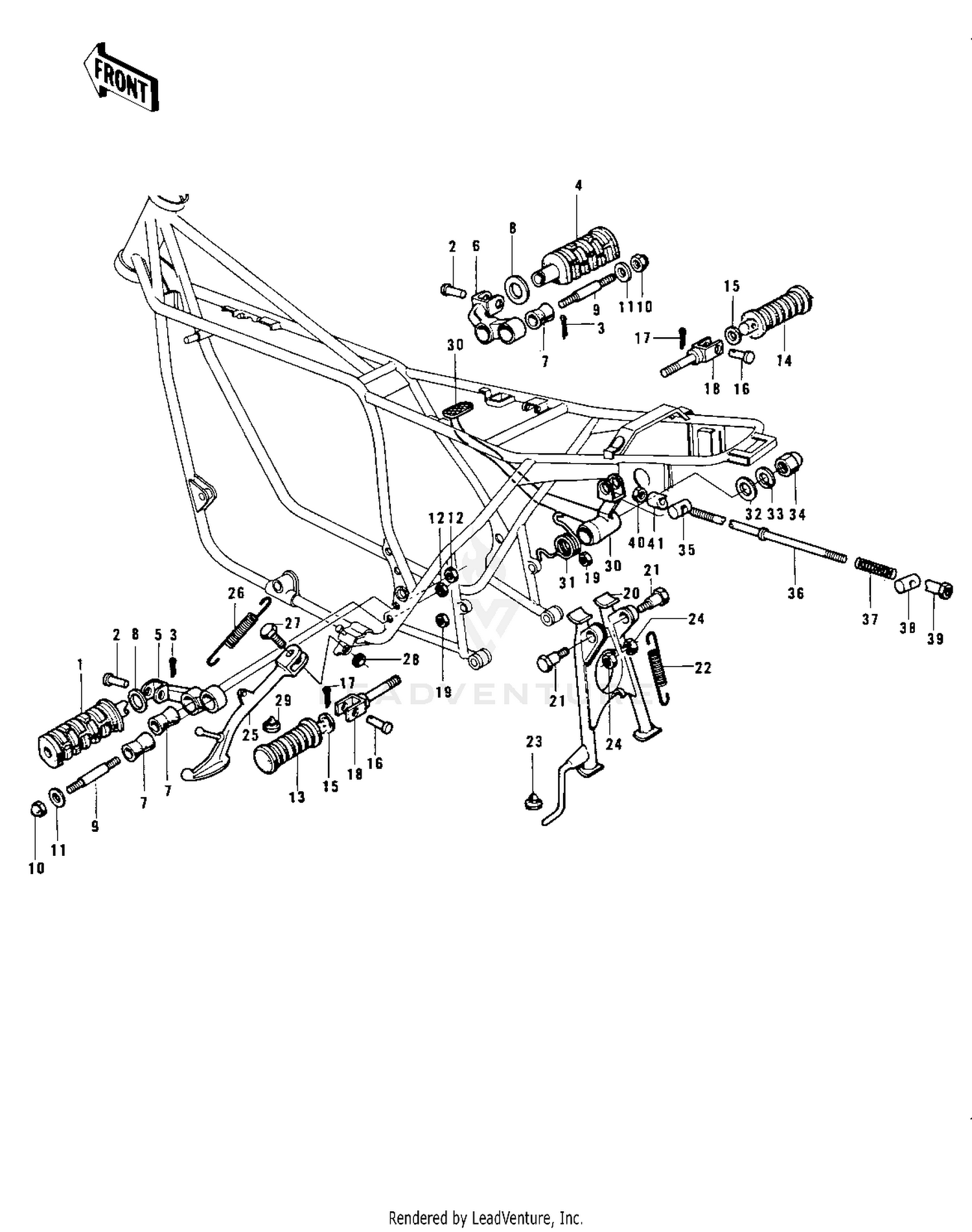 FOOTRESTS/STANDS/BRAKE PEDAL