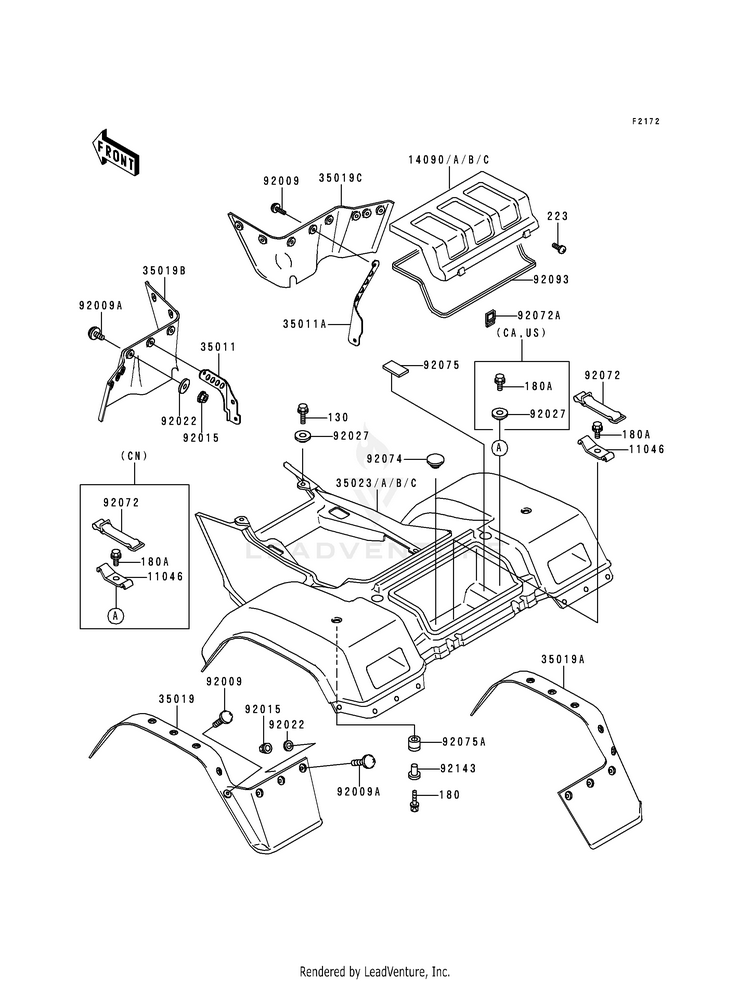 Rear Fender(S) Schematic