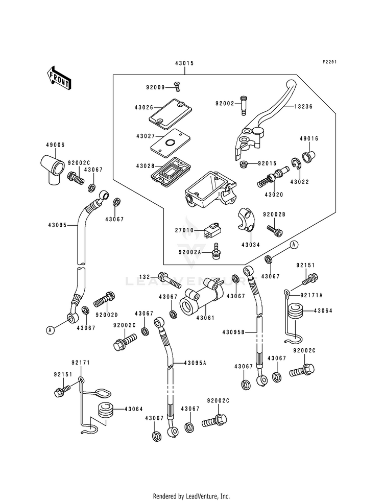 Front Master Cylinder Schematic