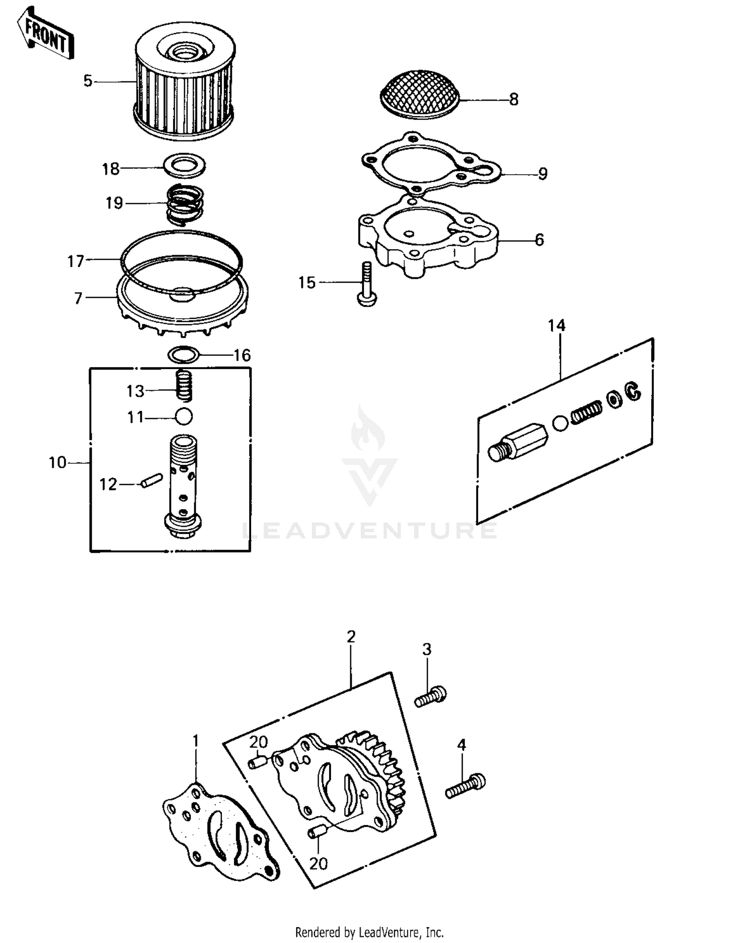 OIL PUMP/OIL FILTER ('80 B1)