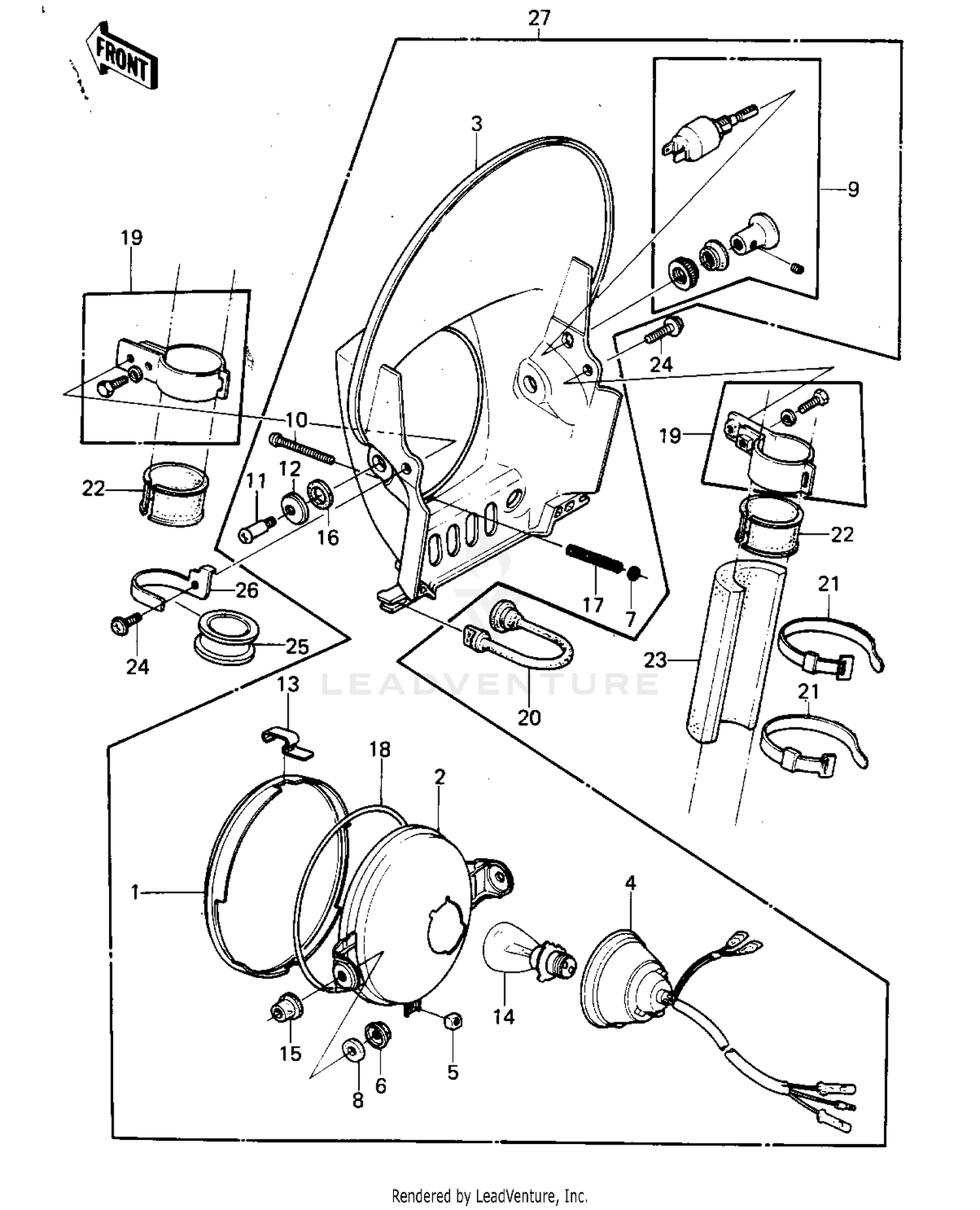 HEADLIGHT (OPTIONAL FOR KLX250-A1)