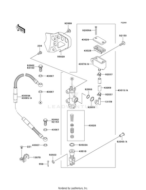 Rear Master Cylinder Schematic