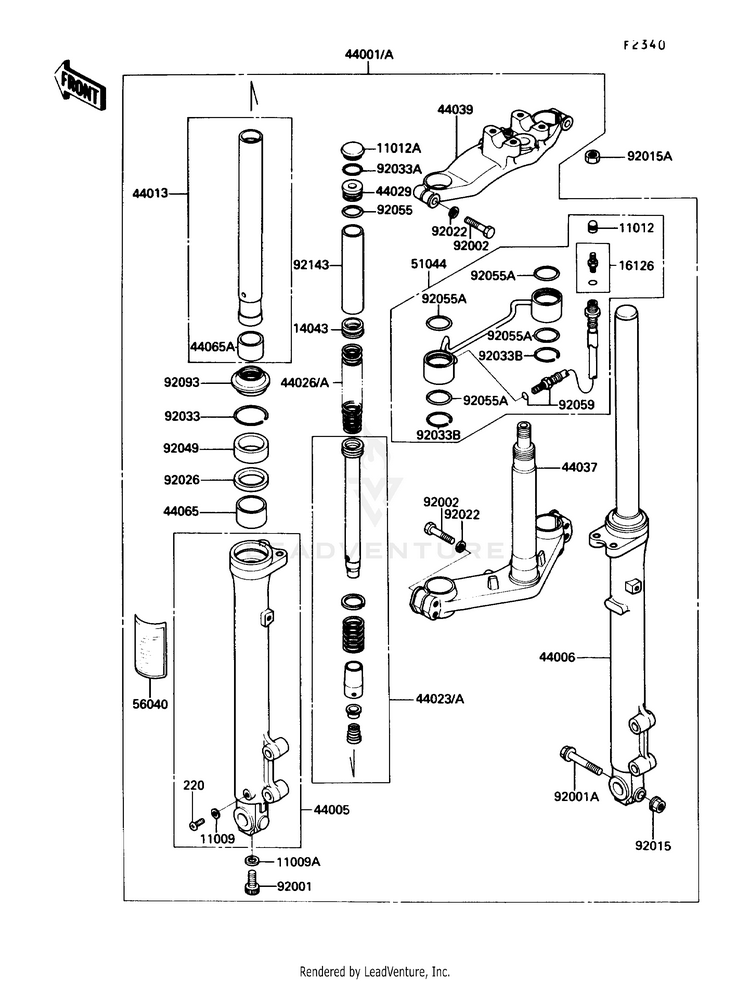 Front Fork Schematic