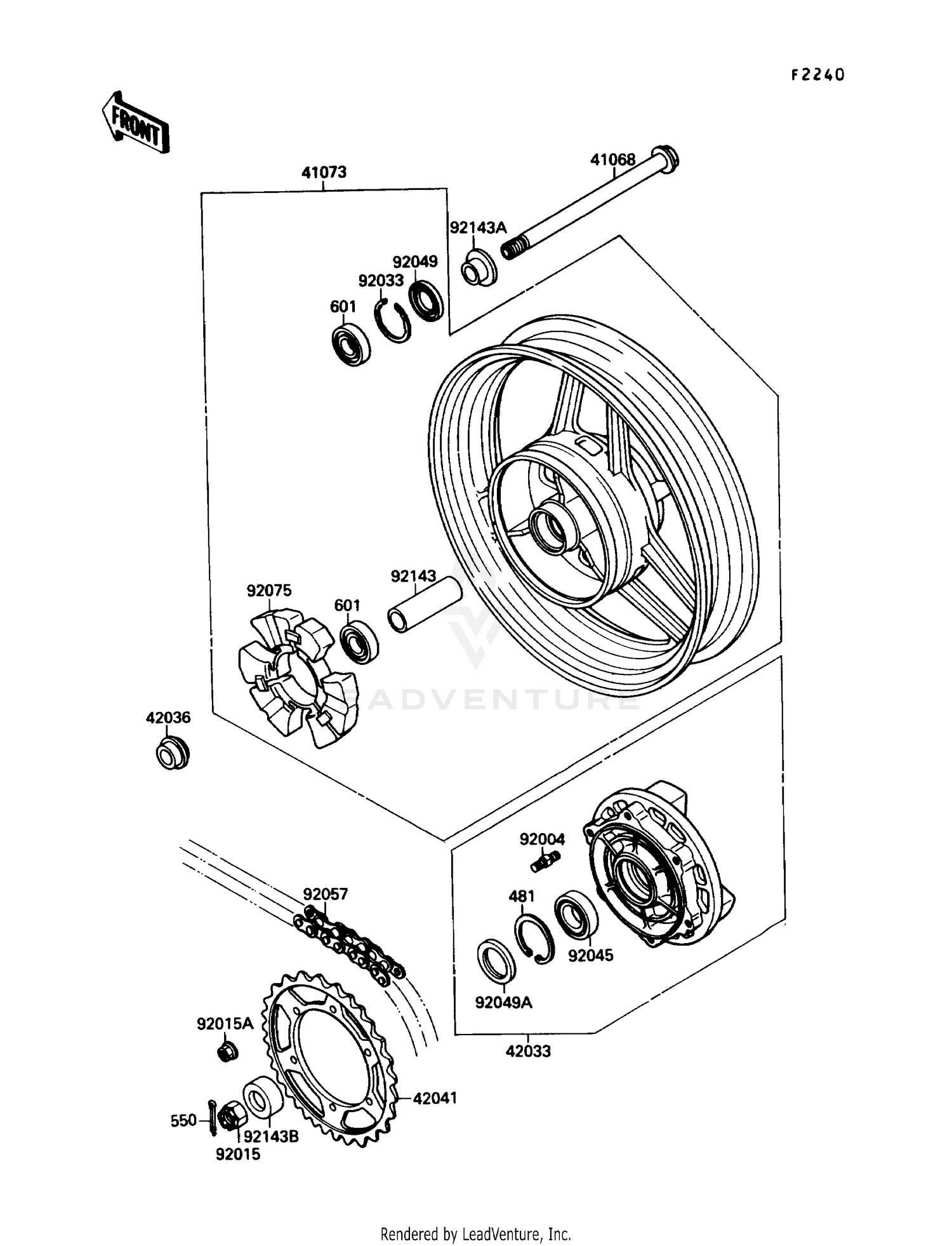 REAR WHEEL/CHAIN