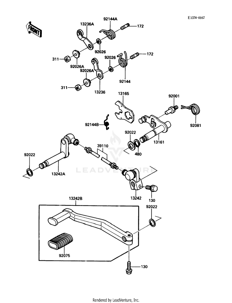 Gear Change Mechanism Schematic
