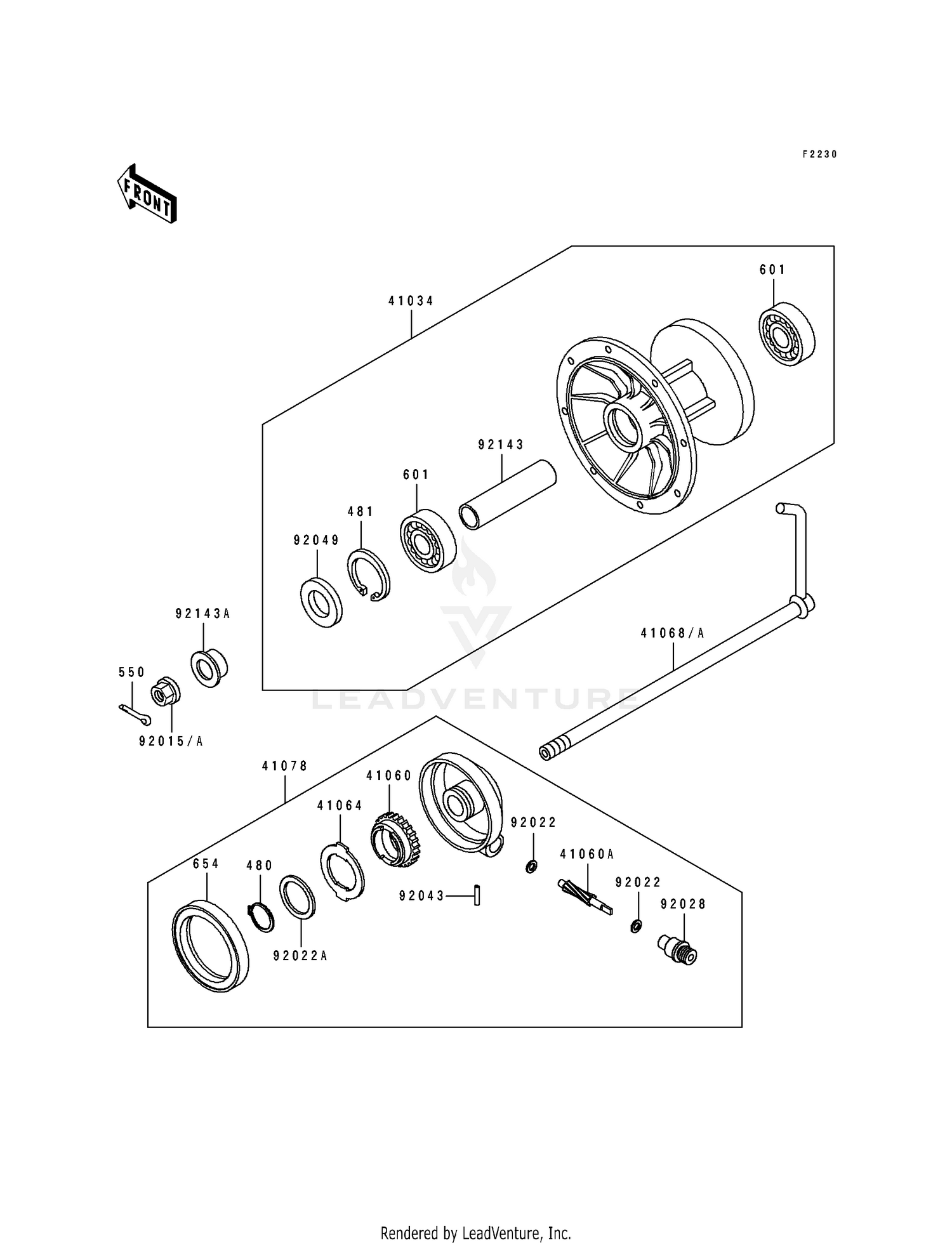 FRONT HUB