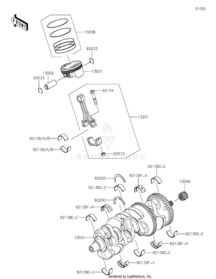 Crankshaft/Piston(S) Schematic