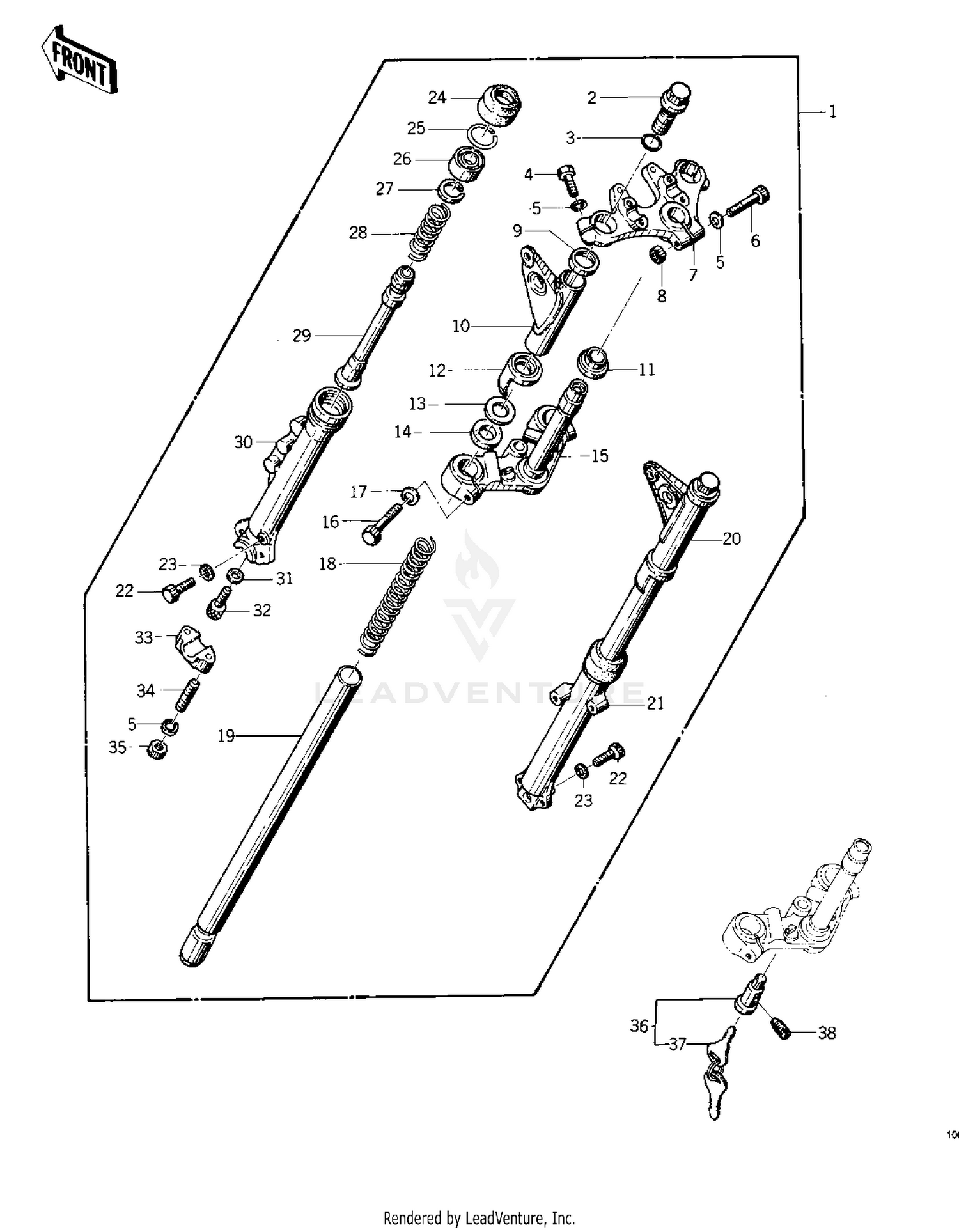 FRONT FORK ('75 S)
