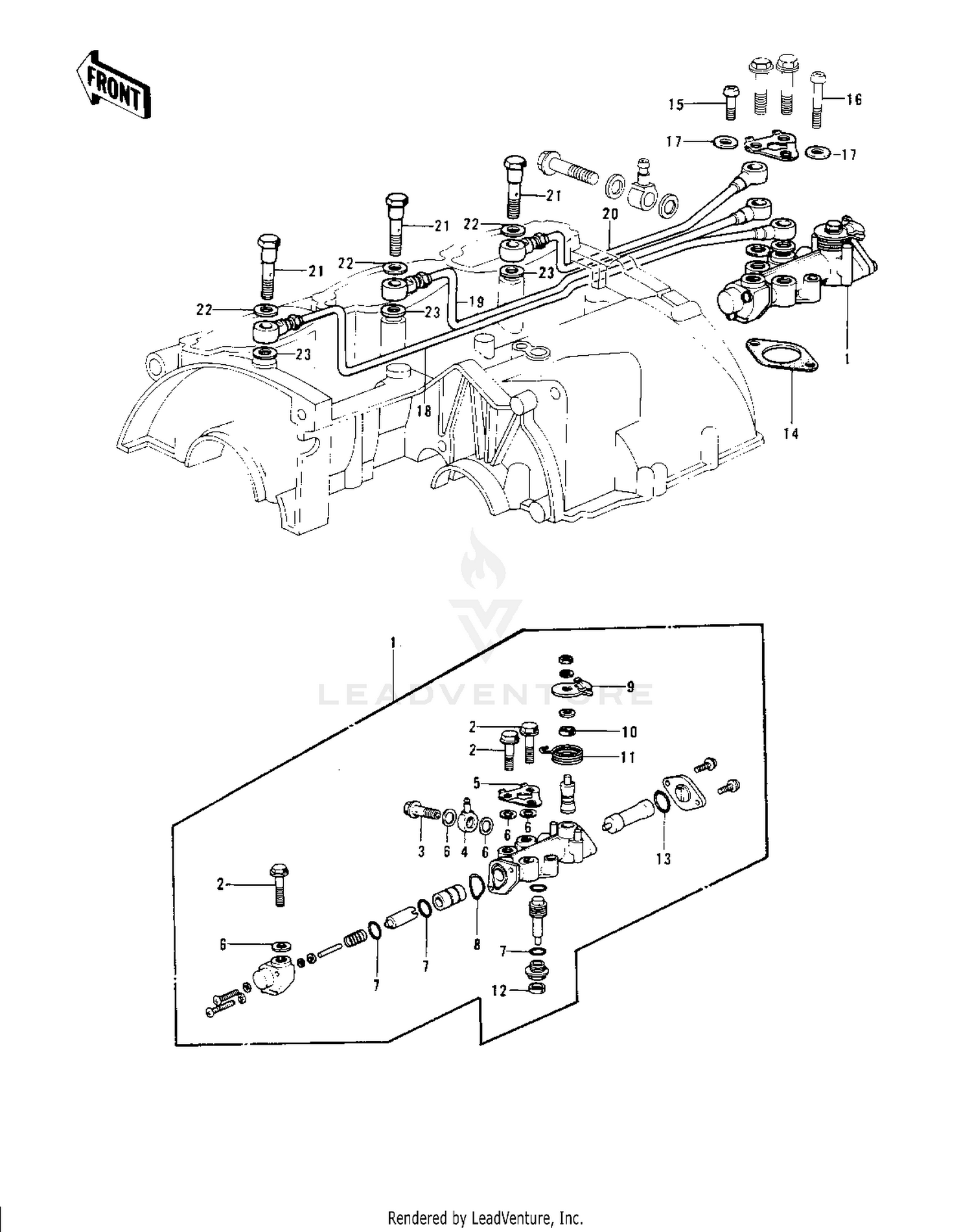OIL PUMP ('74-'75 S3/S3-A)