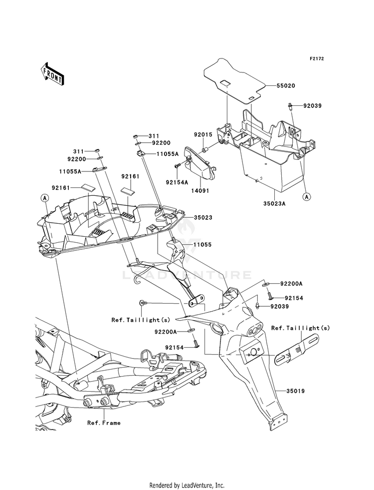Rear Fender(S) Schematic